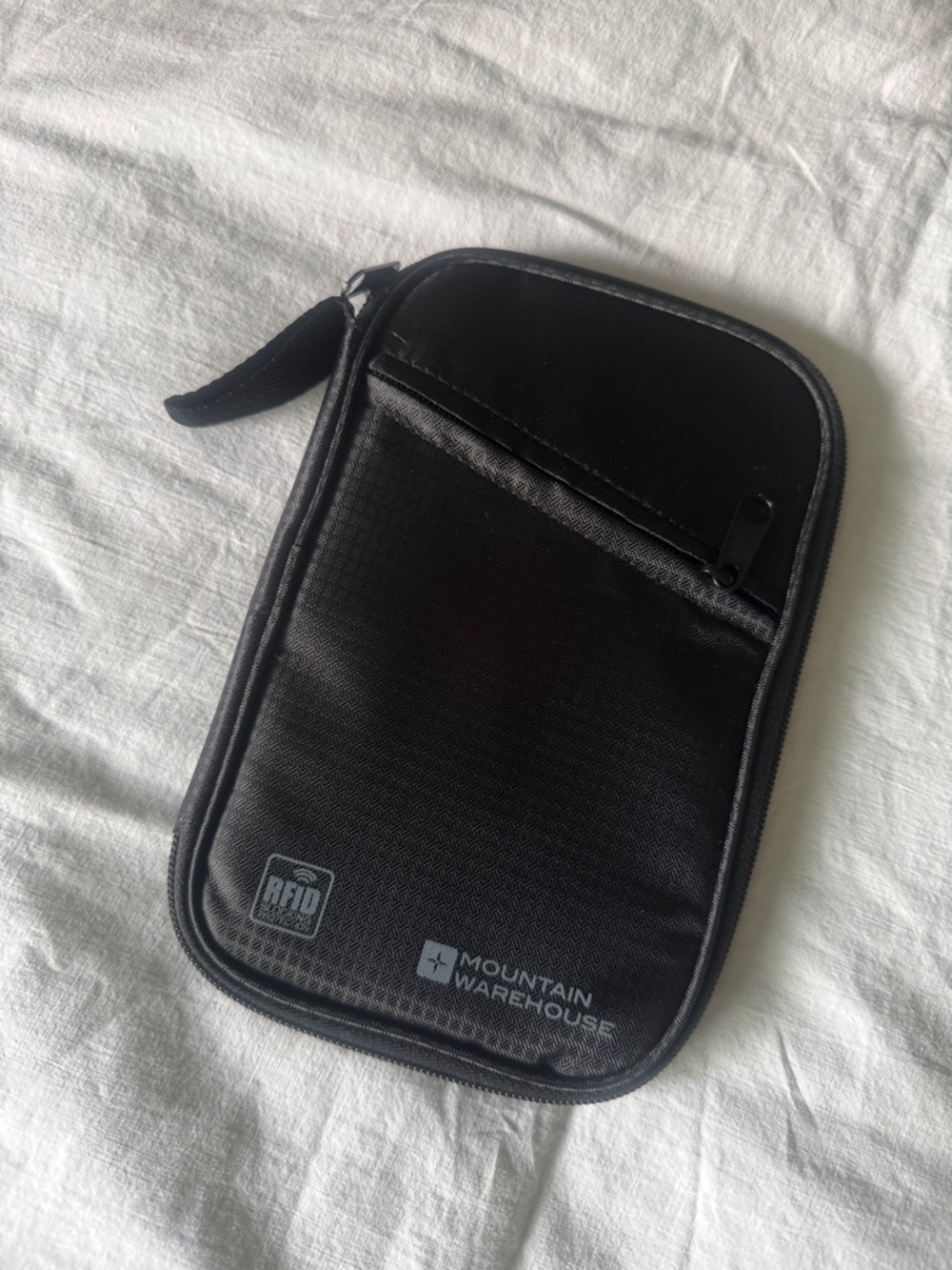 NWOT Black RFID Travel Document Wallet Mountain Warehouse